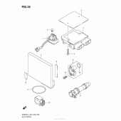 Схема вузла: Електроустаткування (An650L3 E33) для Suzuki AN650 Burgman (EU analogue of SkyWave)