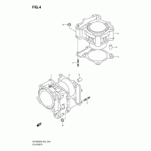 Схема узла: Цилиндр для Suzuki SFV650 Gladius