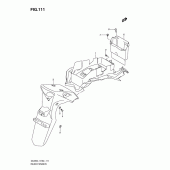 Схема вузла: Заднє крило (Dl650l1 e24) для Suzuki DL650 V-Strom