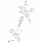 Схема узла: Рулевая траверса для Suzuki DR800