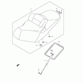 Схема вузла: Сидіння для Suzuki AN650 Burgman (EU analogue of SkyWave)
