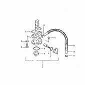 Схема вузла: Паливний кран Suzuki DR400