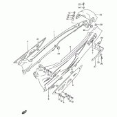 Схема вузла: Бічні панелі для Suzuki GSX750 Katana