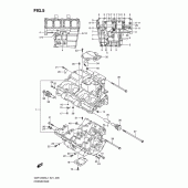 Схема вузла: Картер двигуна для Suzuki GSF1250 Bandit S