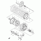 Схема вузла: Зчеплення для Suzuki VS800 Intruder 800