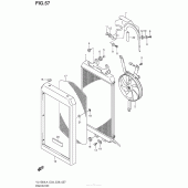 Схема вузла: Радіатор для Suzuki VL1500 Boulevard C90 BOSS
