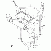 Схема вузла: Система вентиляції бака (E33) для Suzuki VS1400 Boulevard S83