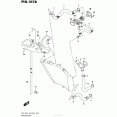 Схема вузла: Патрубок системи охолодження для Suzuki GSX-R750