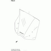 Схема вузла: Wind Screen (Optional) для Suzuki DL1000 V-Strom