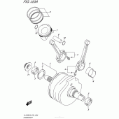 Схема узла: Коленчатый вал & Поршень для Suzuki VL1500 Boulevard C90 B.O.S.S
