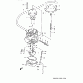Схема вузла: Карбюратор (Model r/s) для Suzuki DR650 DR650S