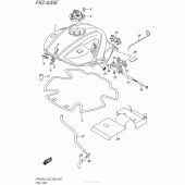 Схема вузла: Паливний бак (Sfv650Al5 E33) для Suzuki SFV650 Gladius