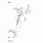 Схема вузла: Рульова траверса для Suzuki GSF1250 Bandit