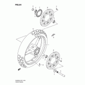 Схема вузла: Переднє колесо Suzuki DL650 V-Strom