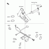 Схема вузла: Електроустаткування для Suzuki DR-Z110