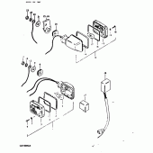 Схема узла: Поворотники (Model x :  e18,  e26) для Suzuki GS1000