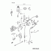 Схема вузла: Електропроводка Suzuki GS500