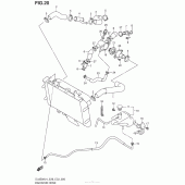 Схема узла: Патрубок системы охлаждения для Suzuki DL650 V-Strom