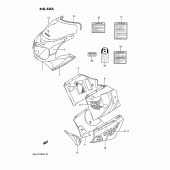 Схема вузла: Передній обтічник (Model n) для Suzuki GSX-R1100