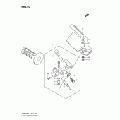 Схема узла: Левая ручка руля для Suzuki DR650 DR650SE