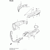 Схема узла: Воздухозаборник для Suzuki GSX-R600