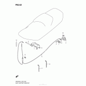 Схема узла: Замок сиденья для Suzuki AN400 Burgman (EU analogue of SkyWave)