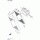 Схема узла: Радиатор для Suzuki VZ800 Boulevard M50