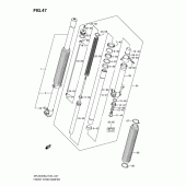 Схема вузла: Передня вилка для Suzuki DR-Z400 DR-Z400S
