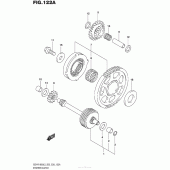 Схема вузла: Привід стартера для Suzuki GSX-R1000