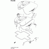Схема вузла: Паливний бак для Suzuki VL800 Boulevard C50T