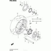 Схема узла: Заднее колесо (Gsx1300Ral6 E03) для Suzuki GSX1300 Hayabusa