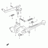 Схема вузла: Підставка для Suzuki RGV250