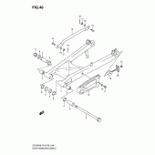 Схема узла: Задний рычаг подвески для Suzuki GZ250 Marauder