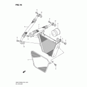 Схема узла: Масляный охладитель для Suzuki GSX-R1000