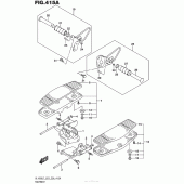 Схема узла: Подножки (Vl1500Bl7 E03) для Suzuki VL1500 Boulevard C90T B.O.S.S