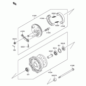 Схема узла: Ступица переднего колеса для Suzuki DR-Z110