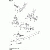 Схема узла: Подставка для Suzuki DR-Z400 DR-Z400SM
