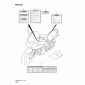 Схема вузла: Інформаційні наклейки (Gsf650sl2 e21) для Suzuki GSF650 Bandit S