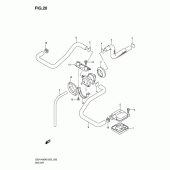 Схема узла: Система индукции воздуха для Suzuki GSX1400