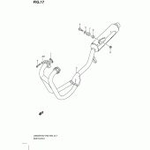 Схема вузла: Вихлопна система для Suzuki GS500