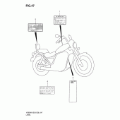 Схема узла: Наклейки для Suzuki VS800 Boulevard S50