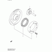 Схема узла: Привод стартера для Suzuki GSX1400