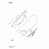 Схема узла: Боковые панели для Suzuki DR650 DR650SE