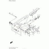 Схема узла: Задний рычаг (Маятник) (Dr-Z125Ll5 E28) для Suzuki DR-Z125 DR-Z125