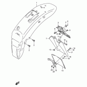 Схема вузла: Заднє крило (Model s) для Suzuki VS800 Intruder 800