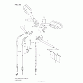 Схема вузла: Кермо & Тросики для Suzuki GSX-R600