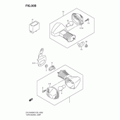 Схема вузла: Поворотники (Model k9) для Suzuki DR-Z400 DR-Z400S