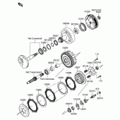 Схема вузла: Зчеплення для Suzuki DR-Z110