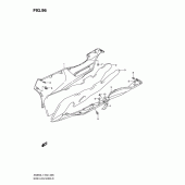 Схема узла: Нижние молдинги (Юбки) для Suzuki AN650 Burgman (EU analogue of SkyWave)