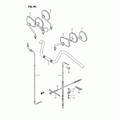 Схема вузла: Кермо & Тросики (Ls650pg/pj/pk/pl, model m/r) для Suzuki LS650 Savage